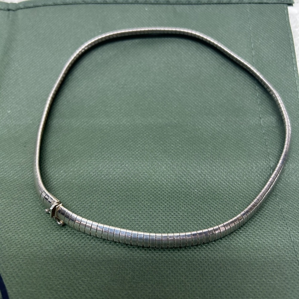 Sunstone Imports Sterling Silver Omega Necklace 3.5mm